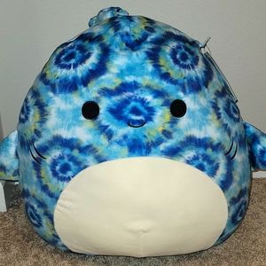 Squishmallow tye dye shark 16inch  Luther